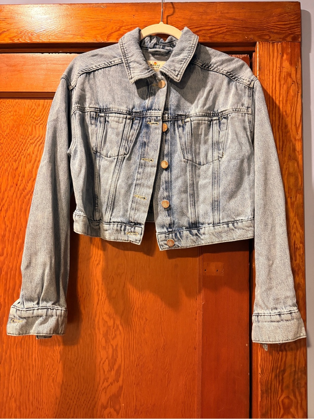 Marine Layer Light Blue Denim Jacket